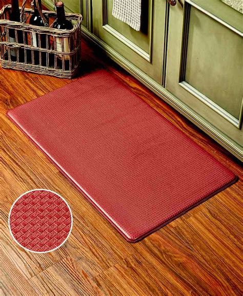 Soft, durable and stylish kitchen mats the take the strain off your feet. Kitchen Sink Comfort Floor Mat Red Reduce Fatigue Soft ...