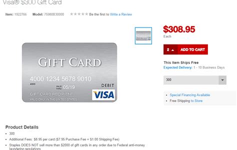 #short | financial independence retire early. Staples Now Selling $300 Visa Gift Cards Online With $8.95 ...