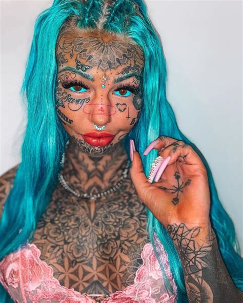 Amber Luke Has A New Bizarre Face Tattoo EDM Chicago