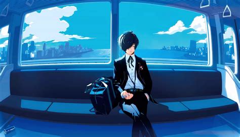 Makoto Yuki In The Train Persona 3 Reload Live Wallpaper Moewalls