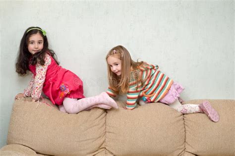 Two Little Girls Playing Stock Photo Image Of Female 6661920