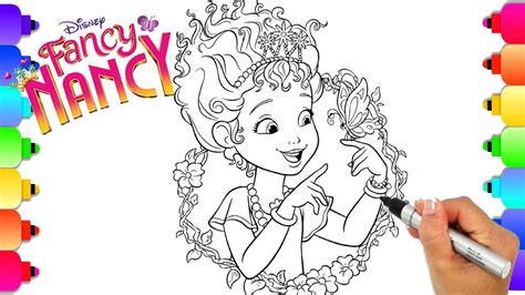 Learn How To Draw Fancy Nancy From Disneys Hit Show Fancy Nancy