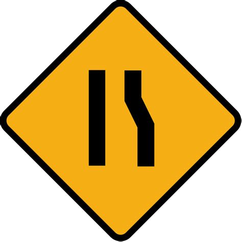 Filediamond Road Sign Road Narrow Rightsvg Wikimedia Commons