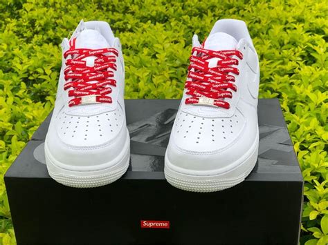 Supreme X Nike Air Force 1 Low White For Sale Cu9225 100