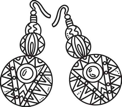 Earring Coloring Pages