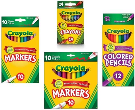Buy Crayola Crayons 24 Count Crayola Colored Pencils In Assorted