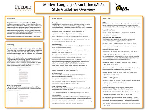 General format purdue writing lab. Capstone / MLA Guides