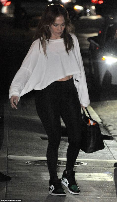 Jennifer Lopez Rocks Black Spandex As She Heads Home After Dance Class