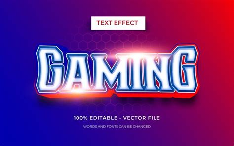 Premium Vector Gaming Text Style Editable Text Effect
