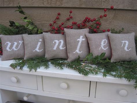 Winter Mini Shelf Pillows/ Mantle Decor | Etsy | Mantle decor, Mantle, Decor