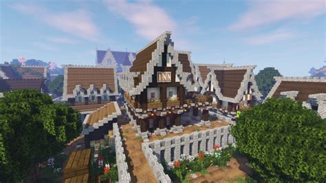 Minecraft Medieval Village With Castle World Download Bluenerd