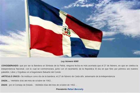 ¿cuándo Se Celebra El Día De La Bandera Nacional De La República Dominicana Nuestras Historia
