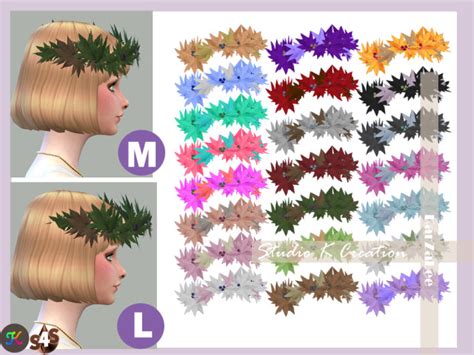 Karzalee Maple Leaves Headpiece Sims 4 A Luckyday