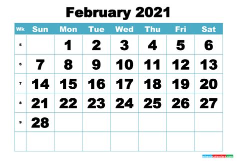 Over time, ms office (word, excel) will be designed for. Free February 2021 Printable Monthly Calendar Template
