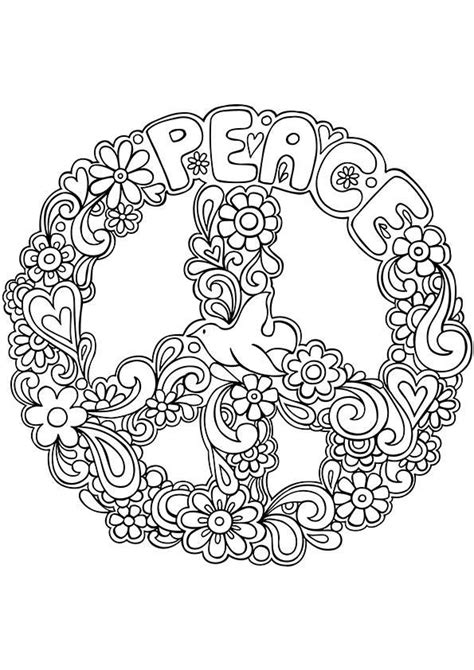 Check out our boho coloring pages selection for the very best in unique or custom, handmade pieces from our искусство и коллекционирование shops. Simple and Attractive Free Printable Peace Sign Coloring ...
