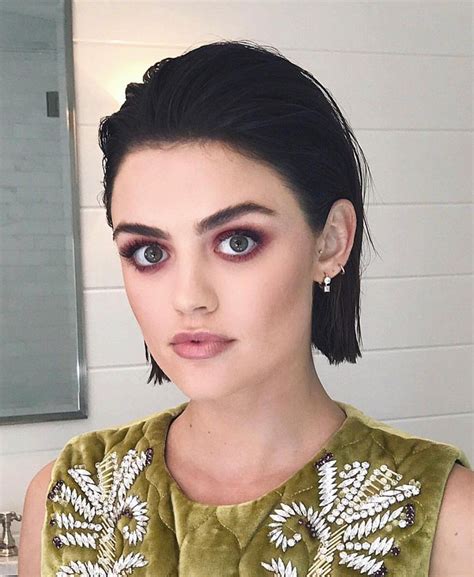 Lucy Hale Lucy Hale Makeup Short Hair Styles Short Hair With Bangs