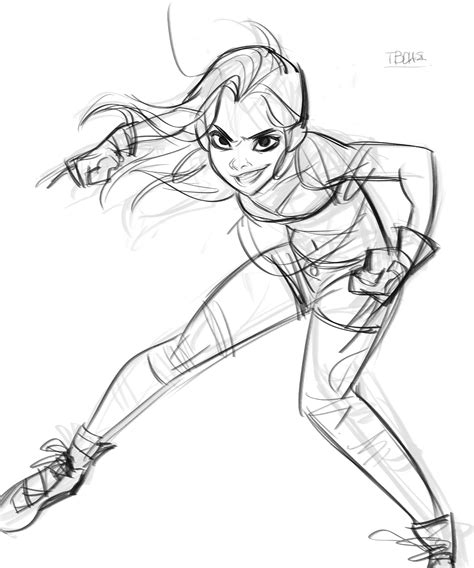 anime female action poses drawing guarurec