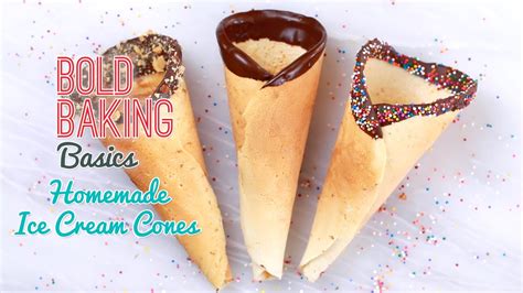 How To Make Homemade Ice Cream Cones Gemma S Bold Baking Basics Ep Youtube