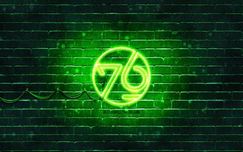 Download Wallpapers System76 Green Logo 4k Green Brickwall Linux