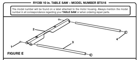 Ryobi Bts16 10 Table Saw Parts And Accessories At Partswarehouse