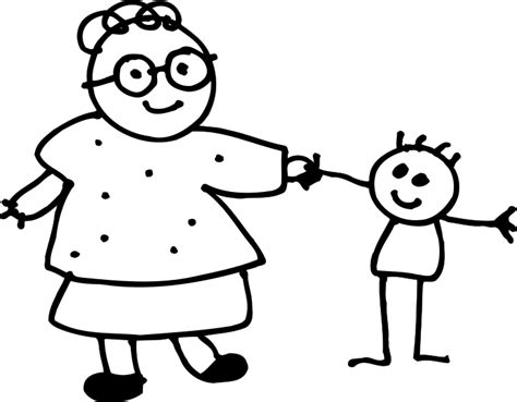 Mom Clip Art Black And White