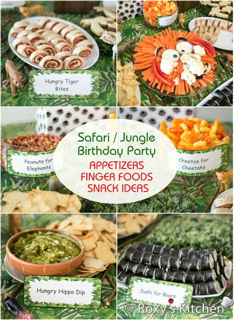 These are also great food ideas for your neighborhood block party or 4th of july party this year, too! Safari / Jungle Themed First Birthday Party Part II ...