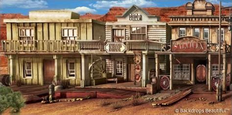 Hand Painted Scenic Backdrop Rentals And Sales Old West Town Old