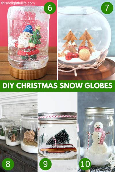 10 Delightful Diy Christmas Snow Globes