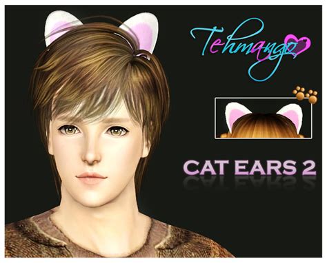 The Sims Resource Tehmango Cat Ears 2 Male
