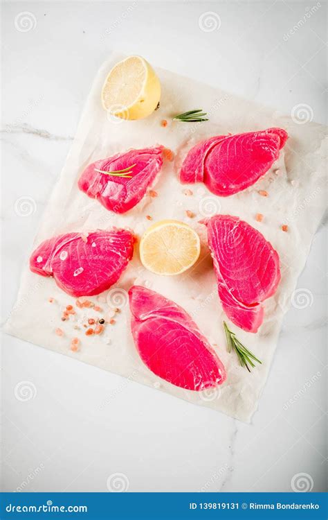 Fresh Raw Tuna Fish Stock Image Image Of Meal Cook 139819131