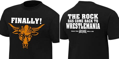 To this end, rock revival has studied the creative genius, persona and style of some of the biggest stars in music and their passion for rock n' roll and translated that into a one of a kind rock revival clothing collection for men. The Rock WrestleMania 32 Shirt | FighterXFashion.com