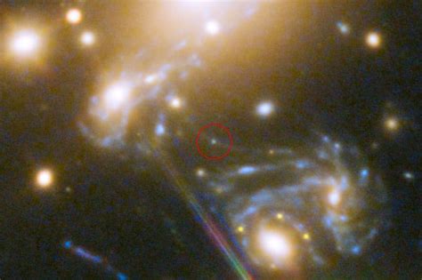 Nasas Hubble Telescope Icarus Farthest Star Photographed With Cosmic