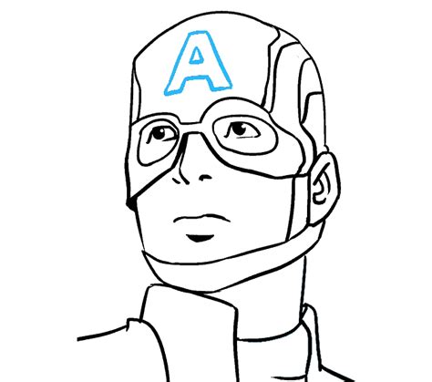 How To Draw Captain America In A Few Easy Steps Easy Drawing Guides