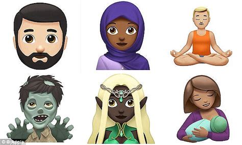 Apple Unveils New Emojis Coming To Iphone And Ipad Daily Mail Online