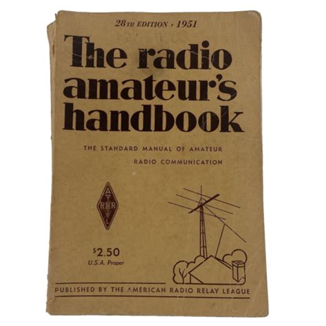 Arrl The Radio Amateurs Handbook Paperback 1951 28th Edition Standard Manual Ebay