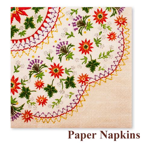 See more ideas about floral pattern, pattern, floral. ポーランド ペーパーナプキン カシューブ地方 お花の刺繍柄12FS12462 紙ナプキン 東欧雑貨台所用品 キッチン ...