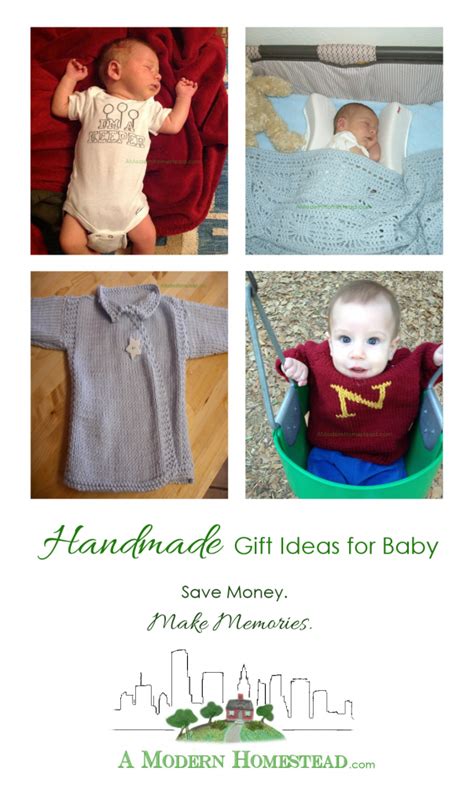 These homemade gift ideas for babies include adorable gift baskets, nursery decor, diaper gifts, quiet books, newborn clothing including soft shoes, diaper bags, baby bibs, and even baby blankets. Handmade Baby Gift Ideas