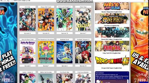 Best Websites To Watch English Dubbed Anime Online 2018