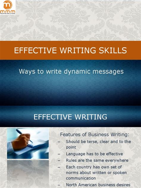 Effective Writing Skillsppt Semiotics Communication
