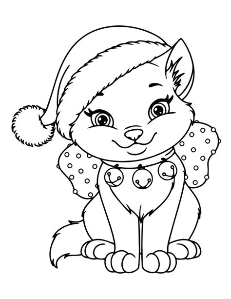 Printable Coloring Page Of A Kitten Sarahiqochoi