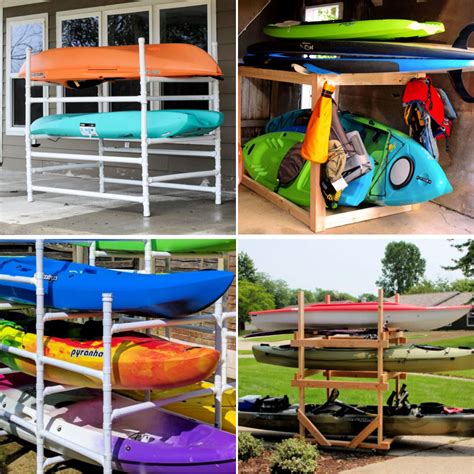 Bear in mind, there's some diy required to build this one.the rad sportz is the very best method to store. 20 Free Plans to Build a DIY Kayak Rack | Kayak Storage Rack