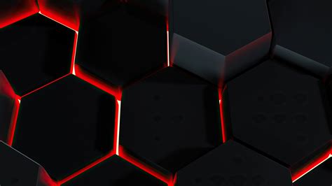 Lava Polygon Glowing 3d Abstract 4k Wallpaper 4k