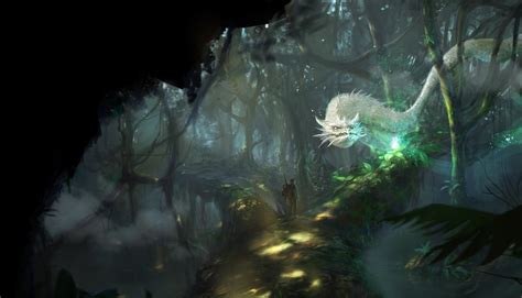 Fondos De Pantalla Bosque Arte Fantasía Tierra Dragón Selva Luz
