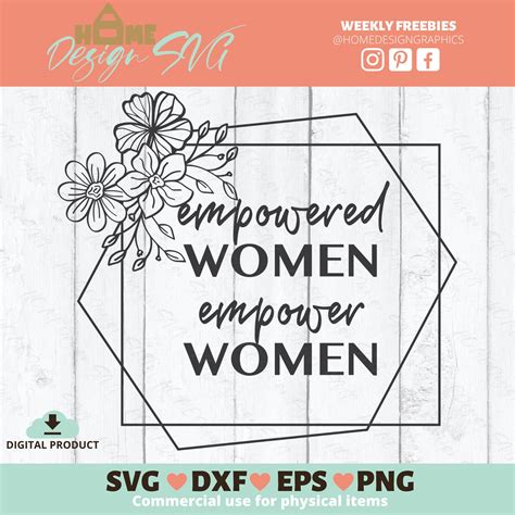 Empowered Women Empower Women Svg Women Empowerment Girl Etsy