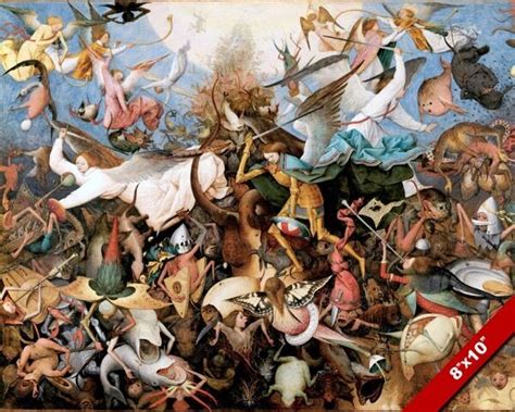 The Great War In Heaven Good Vs Evil Painting Bible Christian Art