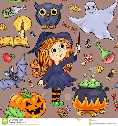 Check spelling or type a new query. Cute Cartoon Halloween Seamless Pattern Stock Vector ...
