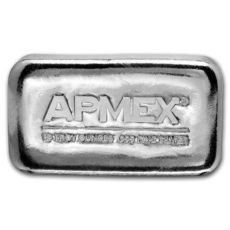 Buy Apmex 10 Oz Cast Poured Silver Bar Apmex
