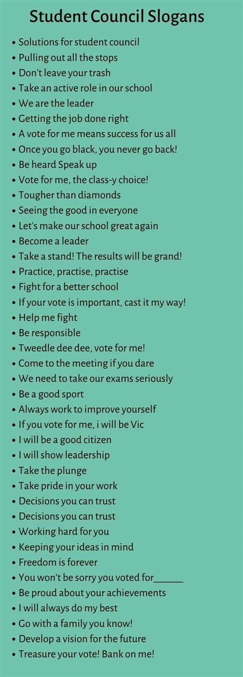 250 Catchy Student Council Slogans And Taglines