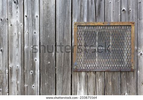Background Weathered Wood Wall Window Protected Stock Photo 233875564