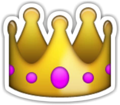 Crown 20emoji Original Crown Iphone Emoji Png Clipart Full Size